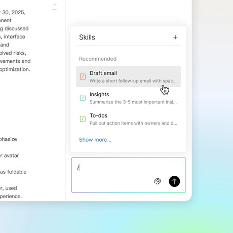 Introducing Skills: Turn repeated prompts into one-tap AI actions