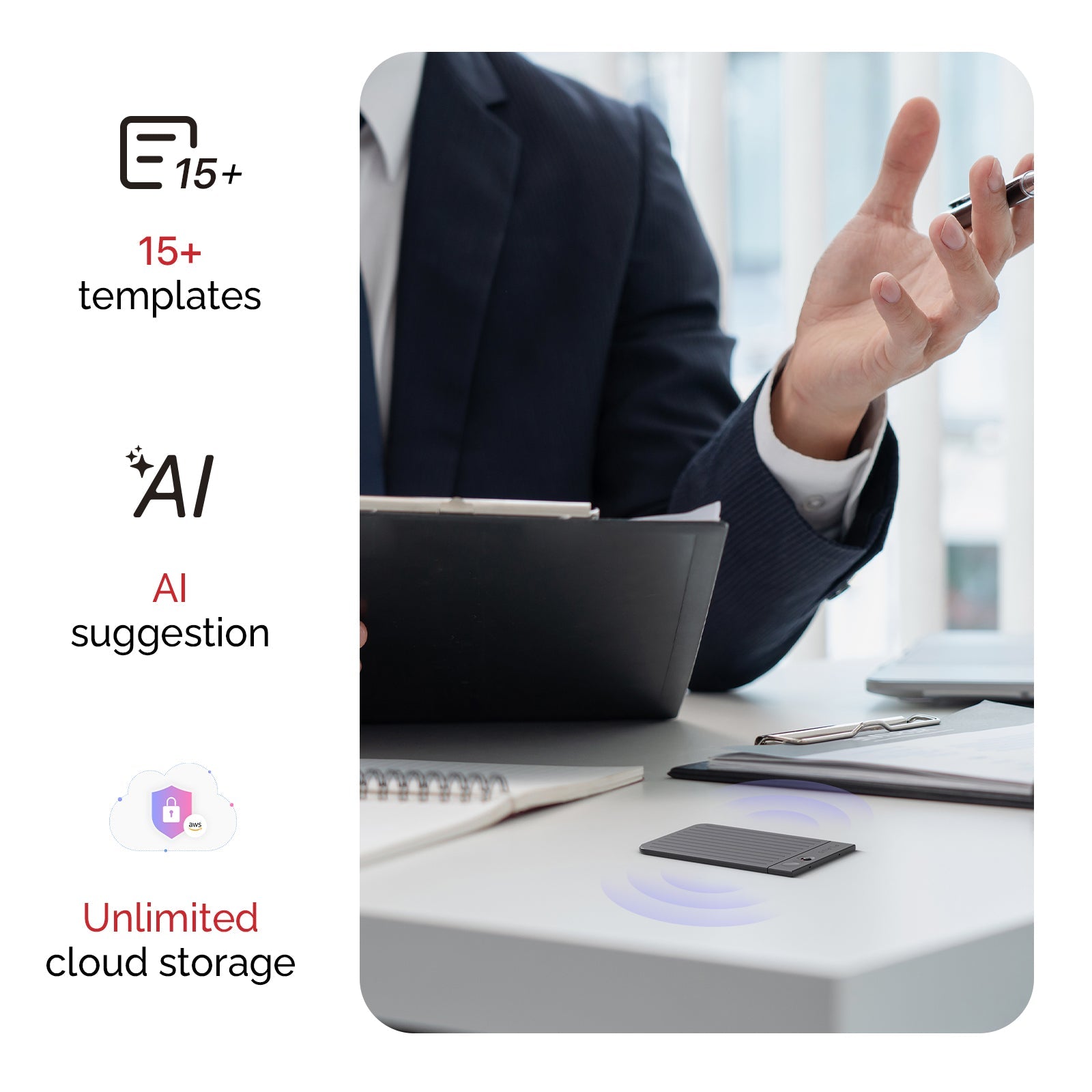 PLAUD NOTE - Professional AI note-taker