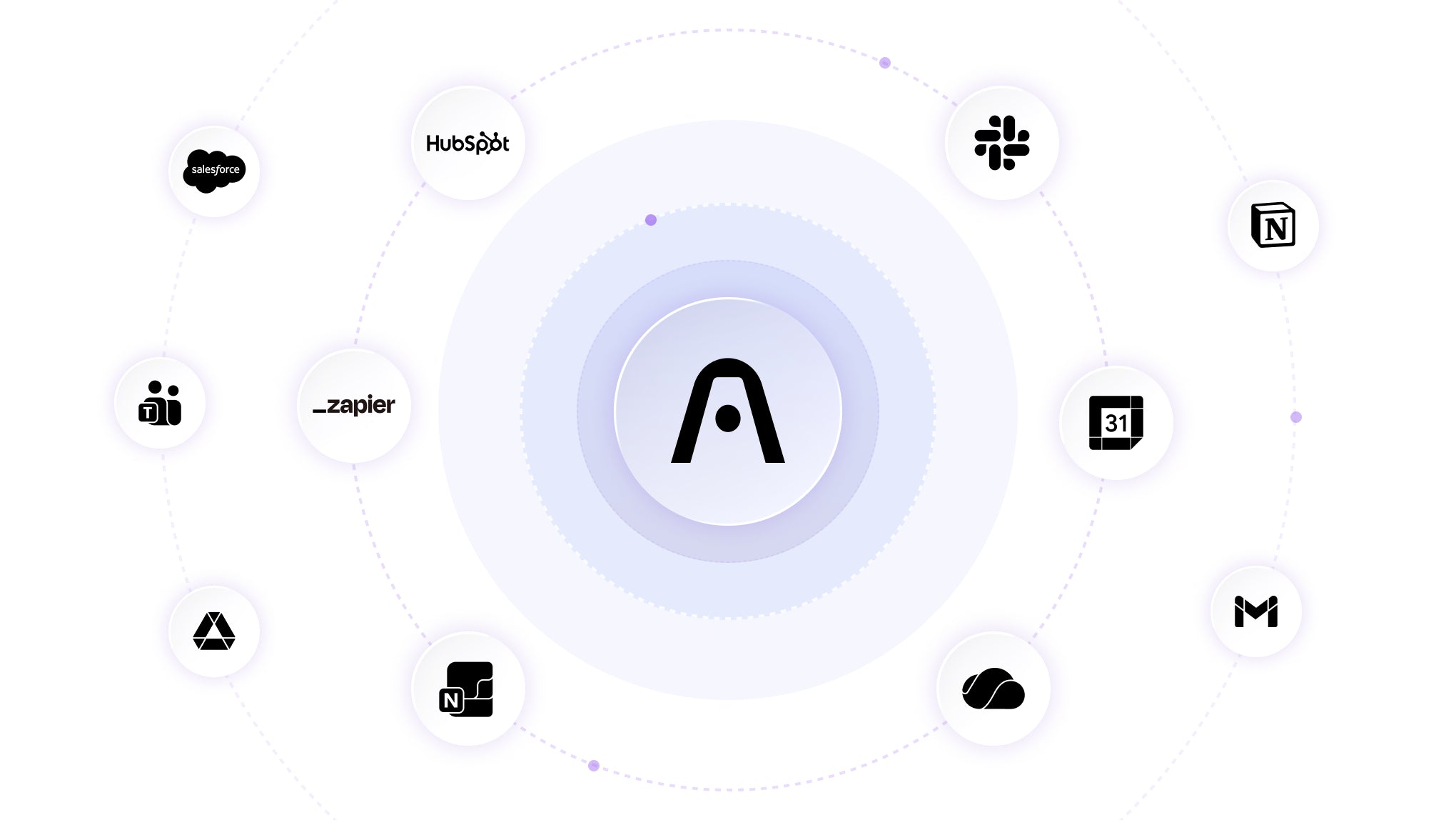 Plaud AI integrates with productivity apps including Slack, Notion, Salesforce, HubSpot, and Zapier.