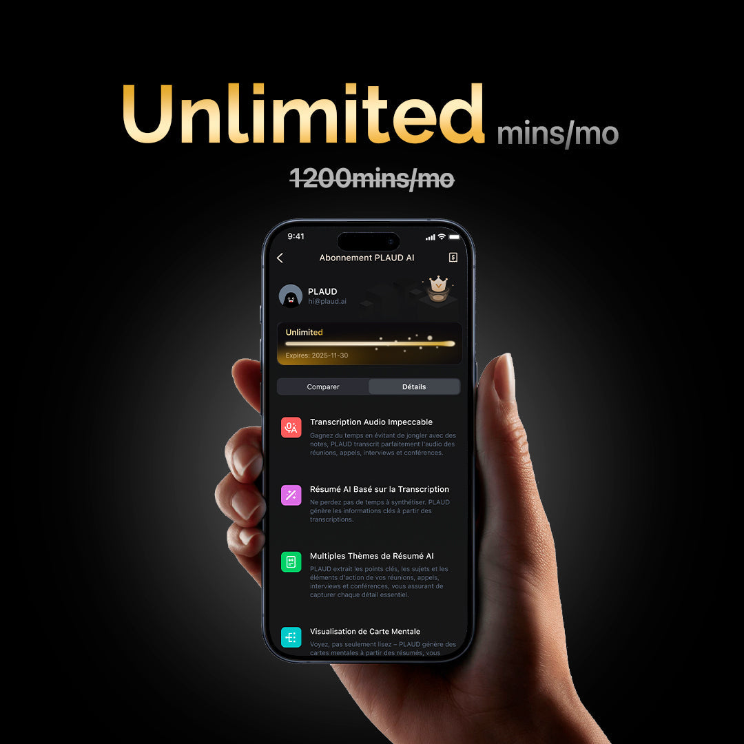 PLAUD AI Annual Unlimited Plan | 2 Pack